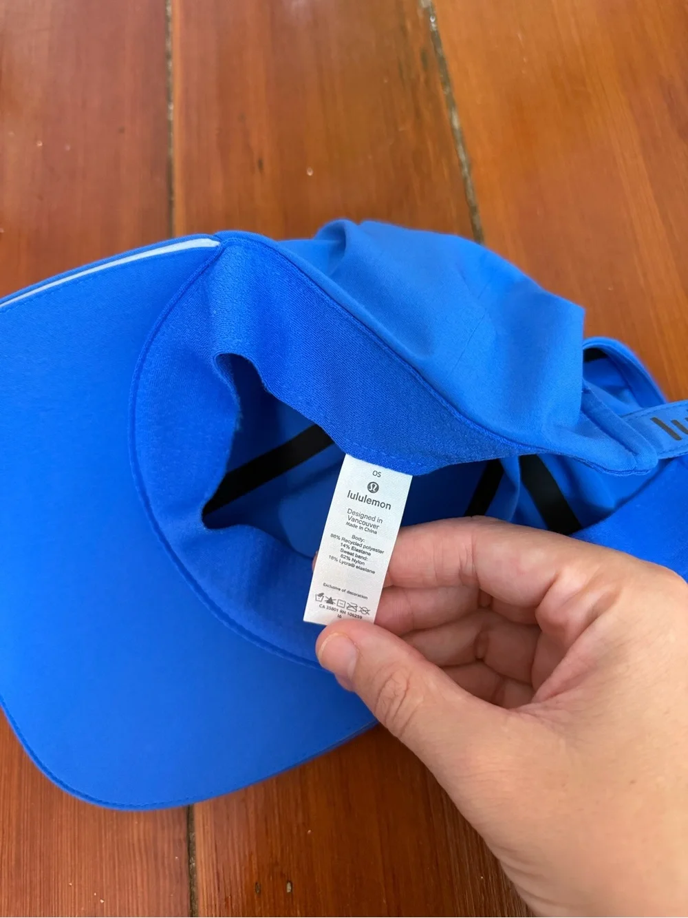 Lululemon Fast and Free Reflective Running Hat Bright Blue Sz OS 💚🍄